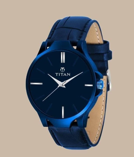 Analog Leather Watch