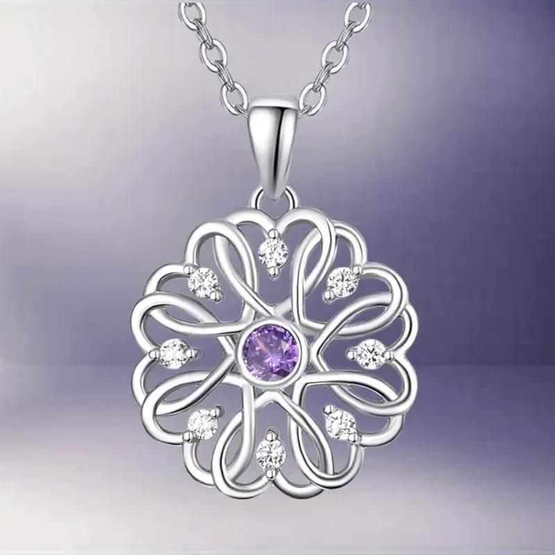 Silver Birthstone Pendant