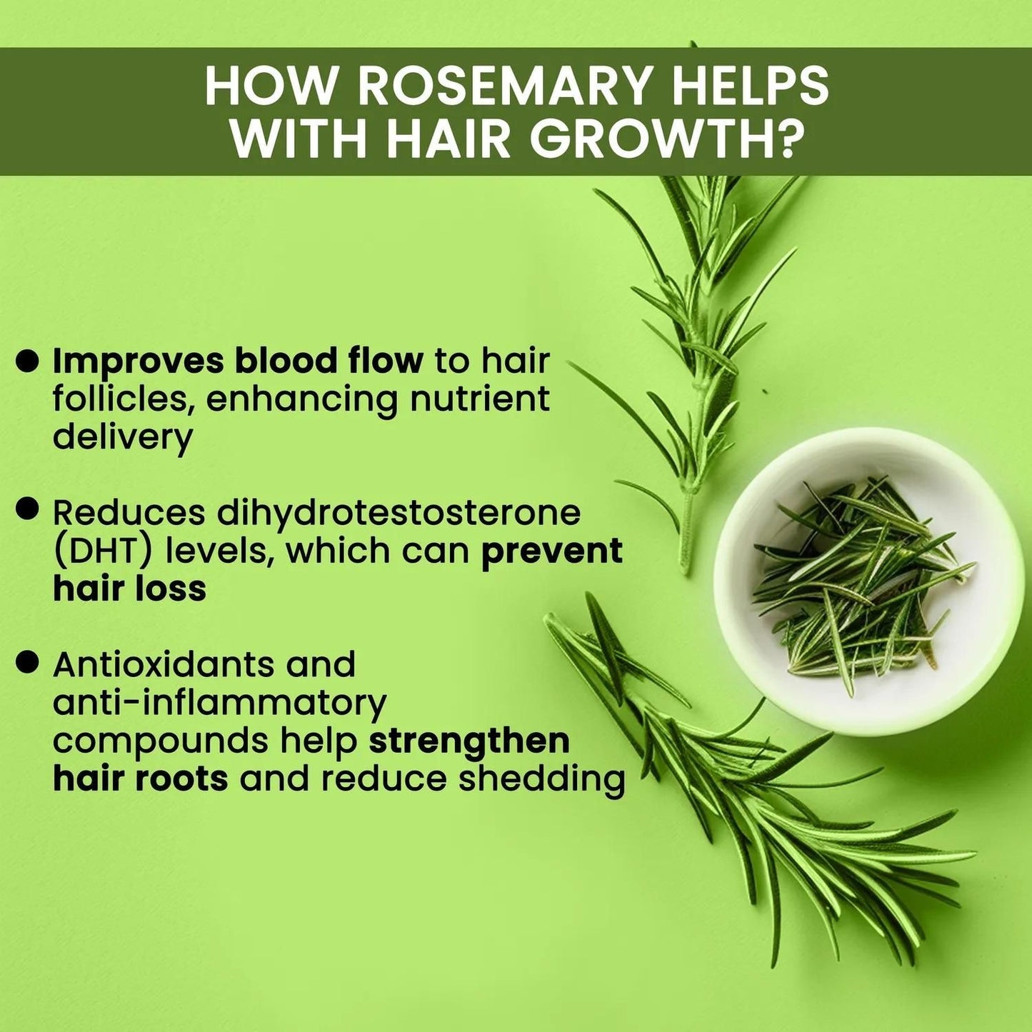 🌿 Rosemary Water, Hair Spray For Regrowth Buy 1 Get 2 Free