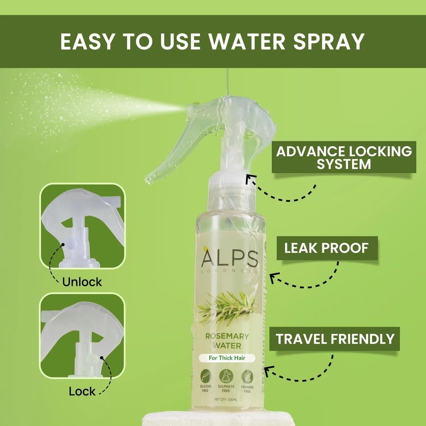 🌿 Rosemary Water, Hair Spray For Regrowth Buy 1 Get 2 Free